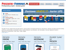 Tablet Screenshot of pieczatki-firmowe.pl